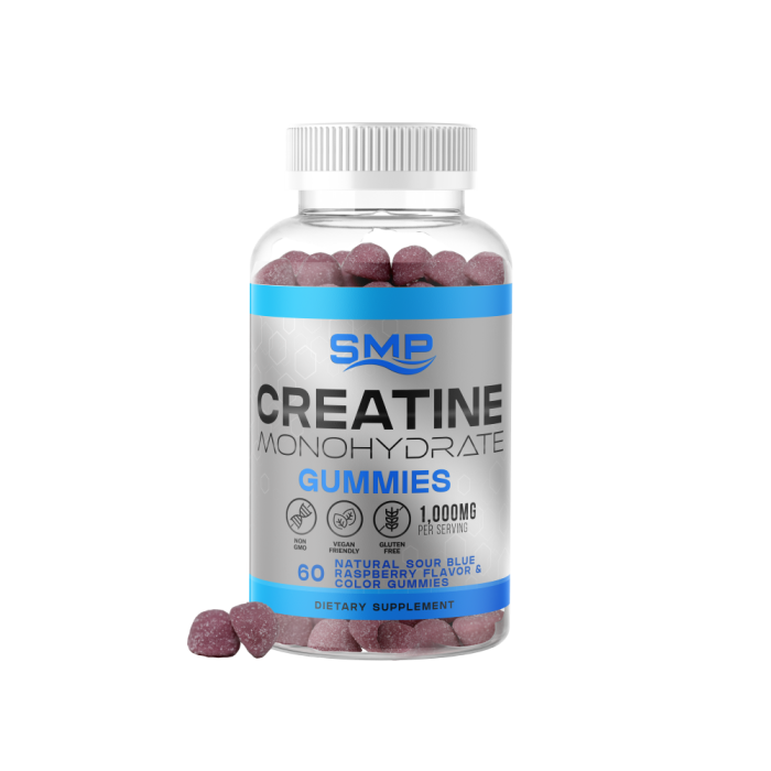 Private Label 1,000mg Creatine Monohydrate Per Gummy | SMP Nutra